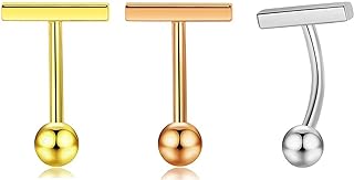 SERYNOW 316L Surgical Steel Belly Button Rings Barbell Navel Rings Belly Rings Belly Piercing for Women Girls