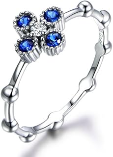 Floral Engagement Ring,Sapphire Wedding Band,14K Rose Gold Diamond Wedding Ring Bamboo Matching Band