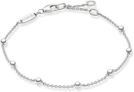 Thomas Sabo Damen Armband aus 925 Sterlingsilber mit Karabinerverschluss, Länge 19.5 cm, Bead-Kette. Ideal als Geschenk für Frauen zu jedem Anlass