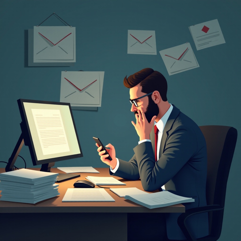 avertissement téléphone portable au travail