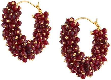 Crunchy Fashion Bollywood Stylish Traditional Indian Jewelry Meenakari Jhumka Earrings for Women