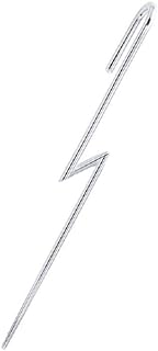 Minimalist Long Lightning Bolt Ear Cuff Wrap Hook Crawler Climber 925 Sterling Silver Cartilage Earrings for Women Teen Girls Fashion Simple Personalized Punk Unique Geometric Piercing Gifts