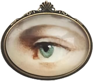 Victorian-Inspired Lover's Eye Brooch - Edgy Dark Academy Jewelry with Secure Pin Clasp and Durable Alloy Metal
