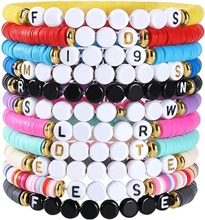 Vichona 11 Pcs Taylor Friendship Bracelets for Eras Tour Concerts Party Favors, TS Merch Music Album Inspired Jewelry Bracelets Gifts for Taylor Fans