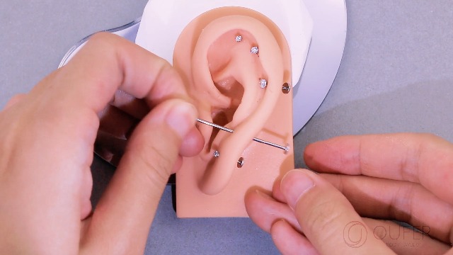 OUFER Nose Studs, 3PCS 316L Surgical Steel Nose Piercings, Push Pin Nose Rings Stud, Clear CZ Nostril Piercing Jewelry, Tragus Cartilage Helix Earring For Women Men