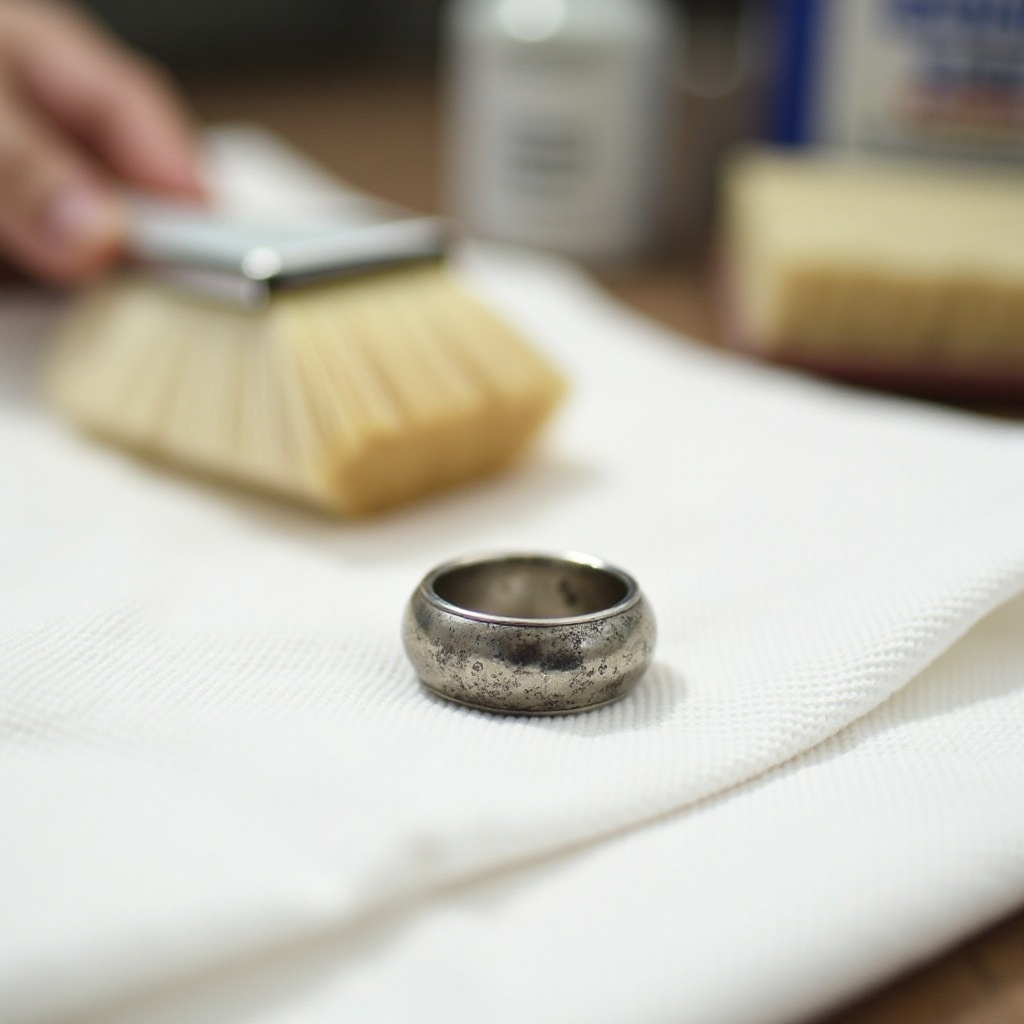 Comment nettoyer une bague en argent qui a noirci facilement