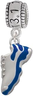 Running Shoe Half Marathon Charm Bead (Blue-FBA)