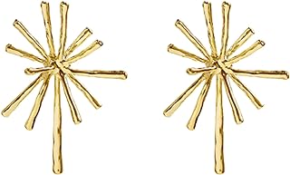 Gold Starburst Earrings for Women Firework Stud Earrings Earrings for Women Trendy Gold Star Earrings Starburst Statement Earrings Christmas Gifts for Girls