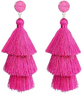 Dangle Drop Earrings, Hypoallergenic Statement Earrings for Women Girls Silver/Gold