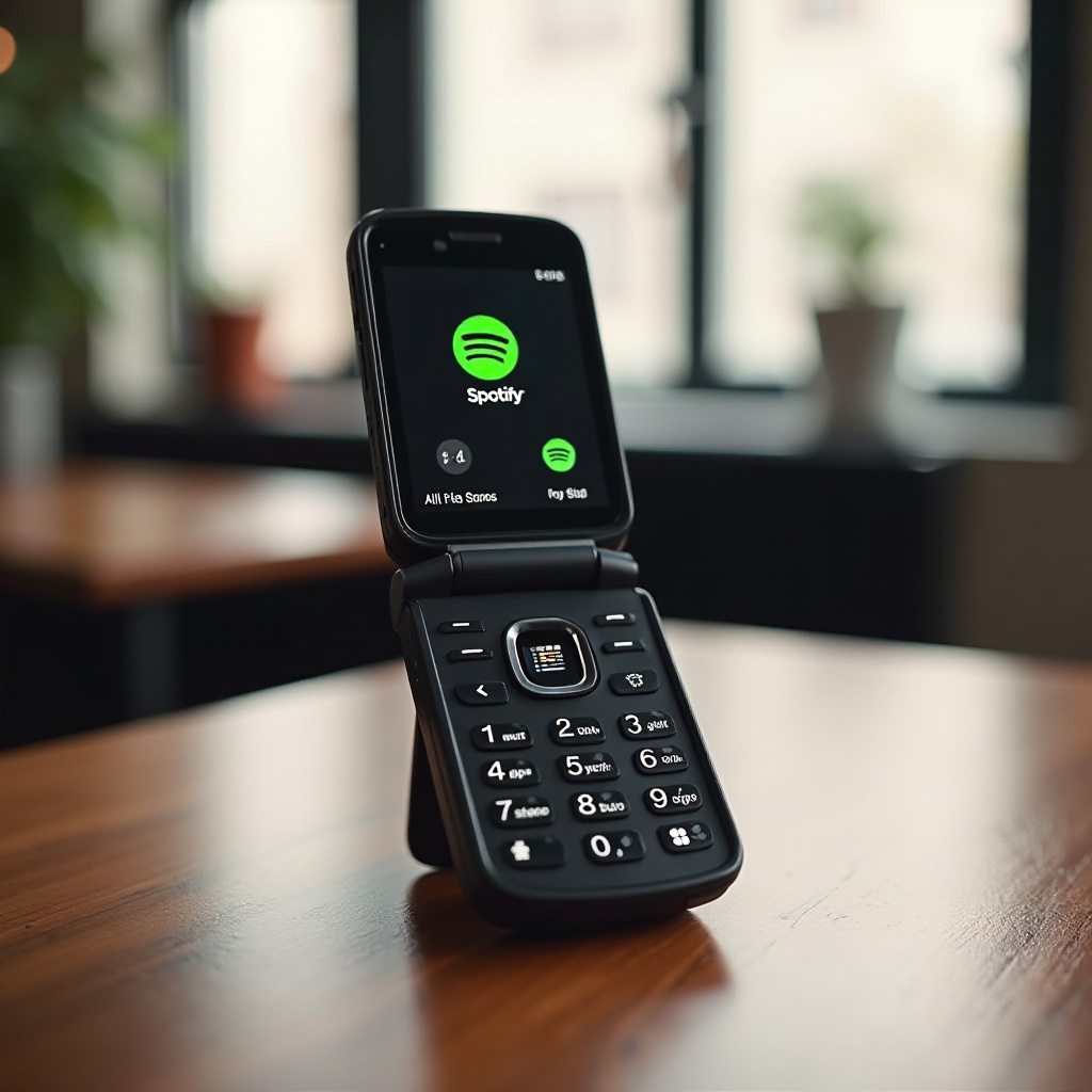 flip phone with spotify and gps