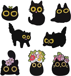 Creative Cat Themes Enamel Pins Set - Lovely Cats Brooch Pin for Backpack Bag Hat, Gifts for Cats Lover