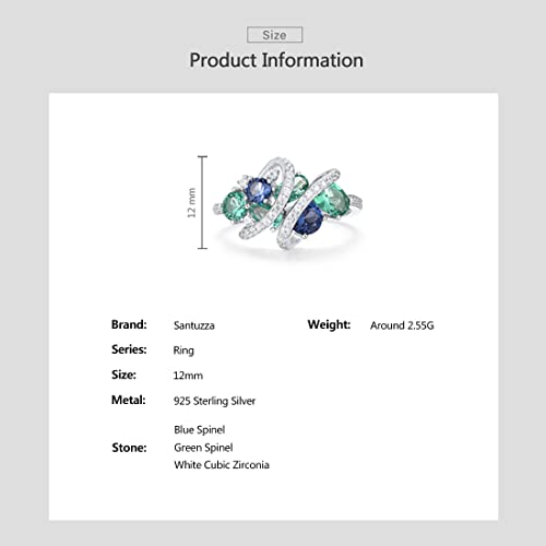925 Sterling Silver Twist Ring White Cubic Zirconia Rings