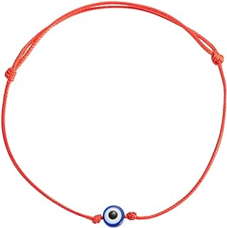 kelistom Evil Eye Anklet Bracelet for Women Men Teen Girls Boys Handmade Simple String Waterproof Ankle Bracelets for Women Minimalist Jewelry Adjustable