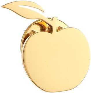 Stainless Steel Dainty Apple Men Brooch Lapel Pins Women Clasp Clips