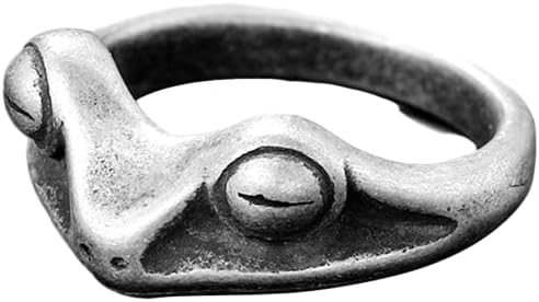 Jude Jewelers Retro Vintage Stainless Steel Cute Frog Style Cocktail Party Halloween Biker Ring