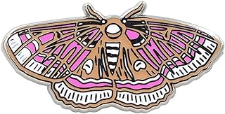 REAL SIC Moth Enamel Pin - Occult Lapel Pin - Cinnabar Moth, Luna Moth Lapel Pins - Moth Meme Enamel Pin Accessory for Jackets, Backpacks, Hats, Bags & Tops
