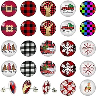 Stainless Steel Round Glass Gem Stud Earrings for Women, Push Back Design - Set of 12 Pairs by ONEP