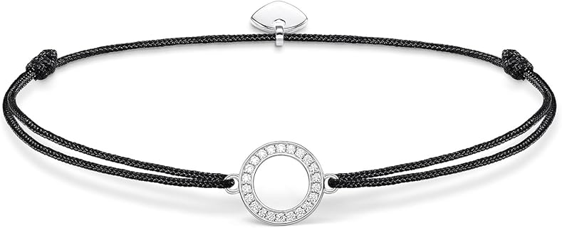 Thomas Sabo Damen Armband aus 925 Sterling Silber mit Zirkonia und Schiebeverschluss, 20 cm Länge – Ideal als Geschenk für besondere Anlässe