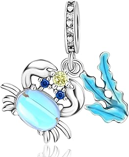 YUMINN Turtle Shells and Marine Animals Charm for 925 Sterling Silver for Women's Bracelets & Necklaces Dangle Pendant for Christmas Day Valentine's Day Mother's Day Jewelry Gifts for Girls