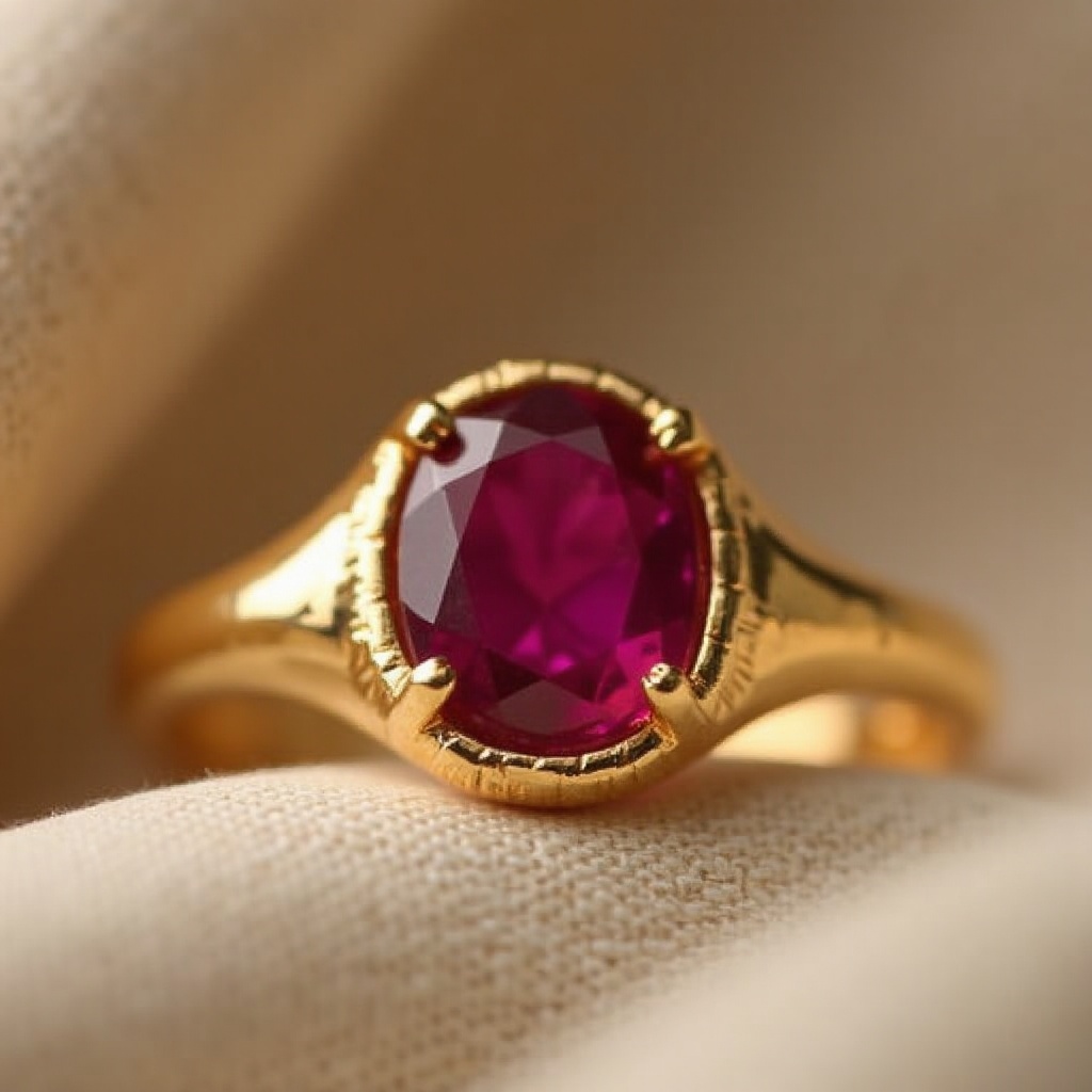 Goldene Ringe mit Rubin: Zeitlose Eleganz & Symbolik