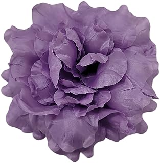 M&S Schmalberg Handmade Camellias Flower Hair Clip and Brooch Pin Elegant Flower Accessory American Made in New York's Garment Center Camellia (Lilac Lavender)