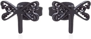 Charming Stainless Steel Dragonfly Stud Earrings with Secure Push Back Design - A Nickel-Free, Hypoallergenic Jewellery Gift for Women, Teens, and Girlfriends