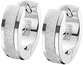 Edforce Stainless Steel Small Huggie Hoop Earrings for Women
