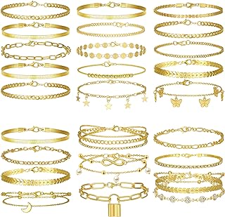 Stylish Crochet Anklet with Rope Chain and Buckle Clasp in Alloy – Perfect Women's Beach Jewelry Gift, Adjustable Size, Gold Layered Design