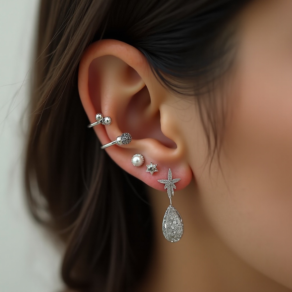 2 Ohrlöcher: Kreative Kombinationen mit Ohrringen