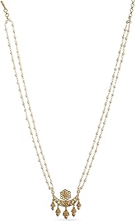 TARINIKA Azba Statement Pearl String Necklace - Jewelry for Women | Perfect for Casual occasions | Traditional Indian Jewelry for Women | Pendant Necklace | 1 Year Warranty*