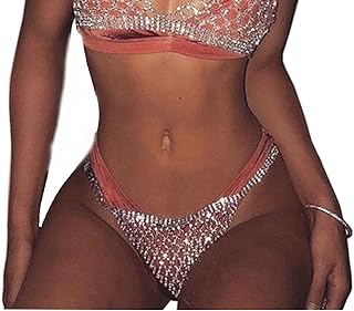 Sexy Bling Rhinstone Bra Body Chain Rhinstone Underwear Bra Harness Crystal Body Chain Jewelry Bikini Crystal Bralette Underwea for Women
