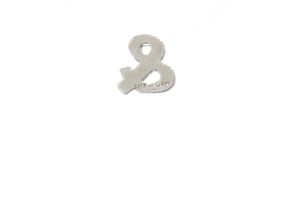 Alex And Ani Replenishment 19 Women's Create Your Own, Ampersand Charm, Sterling Silver