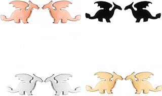 Wolf Earrings for Girls - Dragon Earrings - Flamingo Earrings for Women - Fox Earrings - Dino Earrings - Dinosaur Earrings - Unicorn, Reindeer, Penguin, Chihuahua Earrings, Koala Jewelry