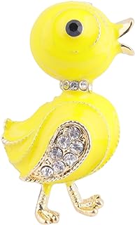 PGYMLSH Women's duck brooch fashionable unique elegant and cute animal brooch crystal rhinestone gold vintage brooch