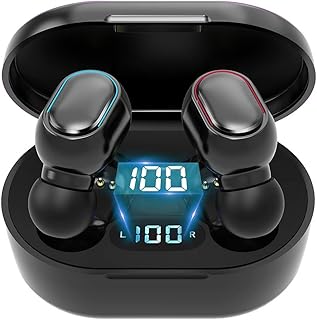 Kebensh Bluetooth Kopfhörer In-Ear mit Mikrofon und Touch-Steuerung, 25 Stunden Akkulaufzeit, IPX7 wasserdicht, ideal für Arbeit und Studium