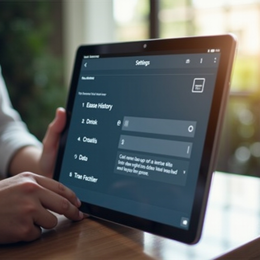 effacer historique sur tablette samsung