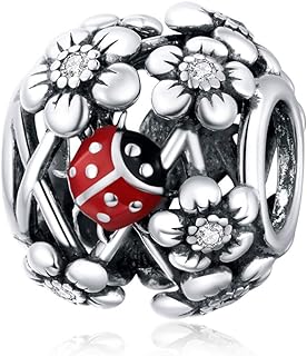 Animal Bead Charm Bracelets for Women Sterling Silver Giraffe Butterfly Unicorn Cat and Dog Charms for Bracelets or Necklace