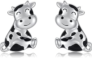 Sterling Silver Bunny Stud Earrings with Hypoallergenic Screw Back Design for Women and Teen Girls