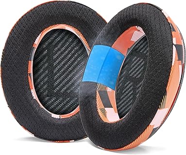 WC Kit de Coussinets pour Casque Bose QuietComfort 35 & 35ii avec Gel de Refroidissement, Cuir PU et Coutures Renforcées | Idéal pour Confort, Durabilité et Qualité Sonore Excellent