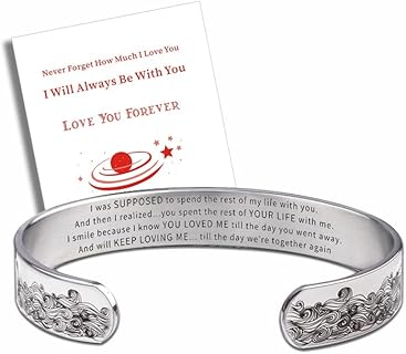 No-Clasp Engraved Memorial Bracelet with Box Chain and Crystal for Bereaved Loved Ones - Heartfelt Message Design