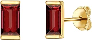 JSJOY Dainty Birthstone Stud Earrings for Women Girls Tiny Birth Stone Earring Birthday Gifts Minimalist Gold Earrings Mother's Day Gifts for Mother Wife Easter Gifts for Teens Girls Sister Her