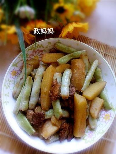 土豆炖芸豆的制作方法