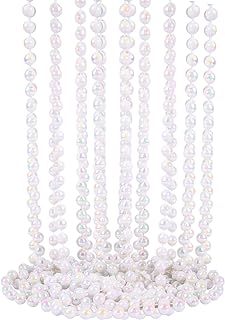 Multicoclour Pearl Bead Necklaces 12MM 32 inch Mardi Gras Beads Party Accessory Party Favor(12 Pcs)