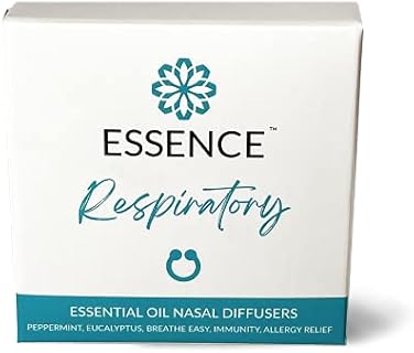 Essence Nasal Diffuser | Essential Oil Ring | Silicone Nose Inhaler Bundle Pack (Respiratory)