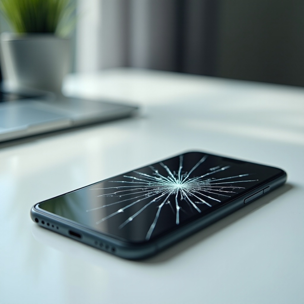 Réparation rapide: écran de téléphone fissuré