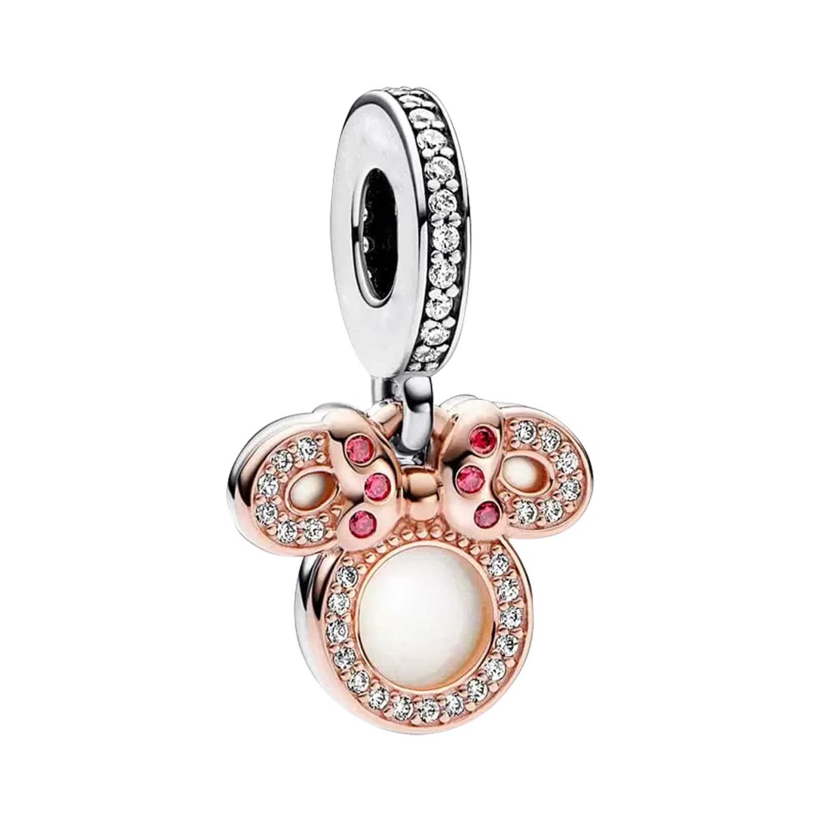 S925 Sterling Silver Charm Pendant Dangle Beads Love Heart for Bracelet Necklace for Women Girls Gifts