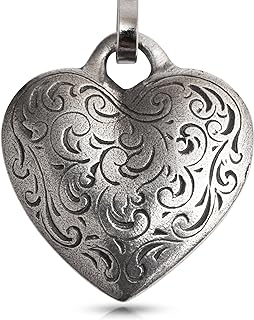 DANFORTH - Heart Shaped Pewter Zipper Pull Charm, Fine Crafted Clip-On Accessory with Hook Clasp for Purses & Backpacks, Cast in USA, Rust-Resistant
