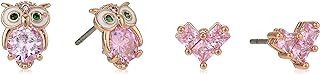 Betsey Johnson Owl Duo Set Earrings