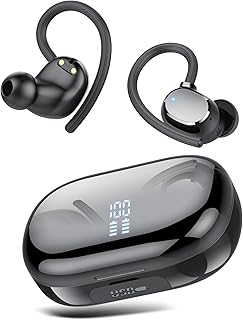 SPROTYBAT Bluetooth-Kopfhörer für Musikliebhaber mit Bluetooth 5.3-Technologie, In-Ear-Design und 4 ENC-Mikrofonen, 128 Stunden Wiedergabezeit. Ideal für Sport und Reisen