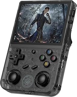 Anbernic RG353V Consola de Juegos Portátil con Pantalla IPS de 3.5 Pulgadas, Dual Sistema ANDROID11 + LINUX, y Batería de 3200mAh, Ideal para Juegos en Movimiento